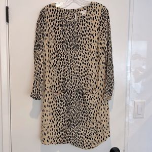 Jcrew Leopard Mini Dress Size 4